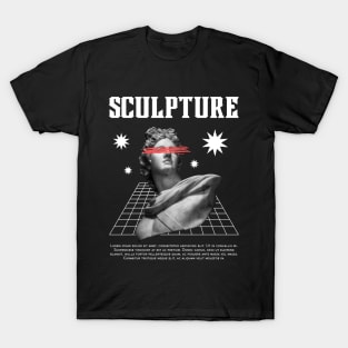 Black White Modern Sculpture T-Shirt T-Shirt